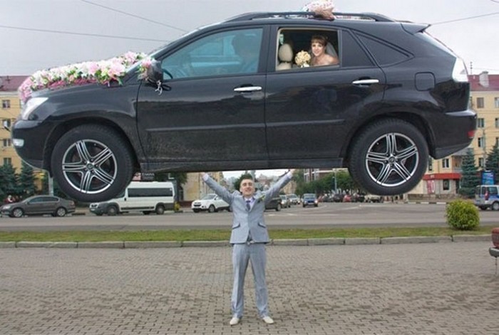 30 Funniest and Weirdest Russian Wedding Photos