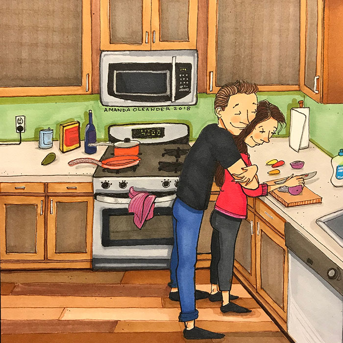 Relatable Relationship Illustrations by Amanda Oleander