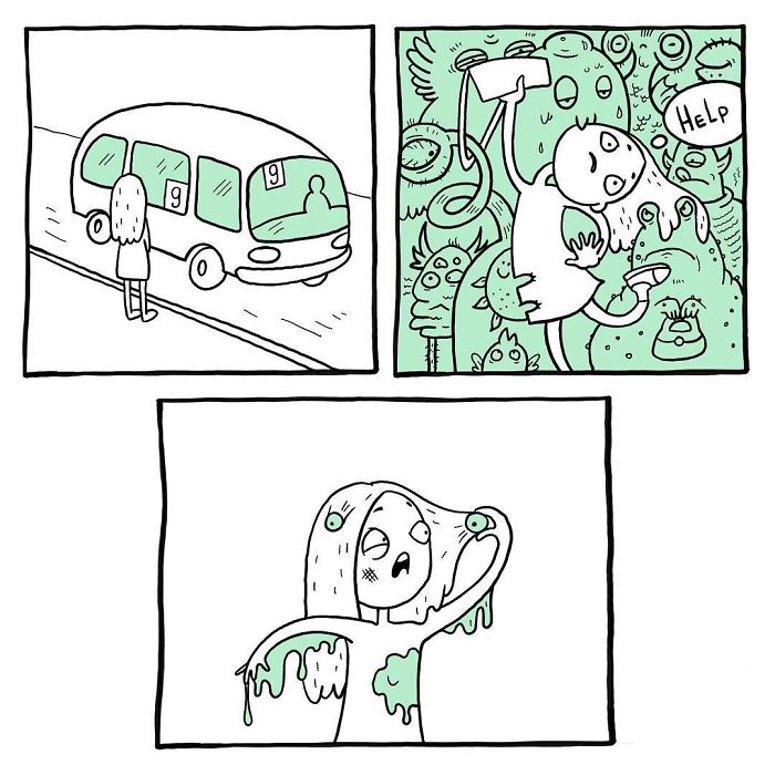Funny comics by Russian artist Anastasia 'Stushona' Ivanova