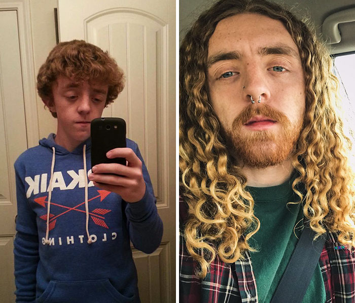 Photos of people in 2018 versus 2012