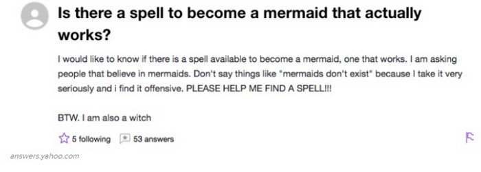 Funniest Yahoo answers questions