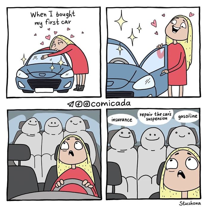 Funny comics by Russian artist Anastasia 'Stushona' Ivanova