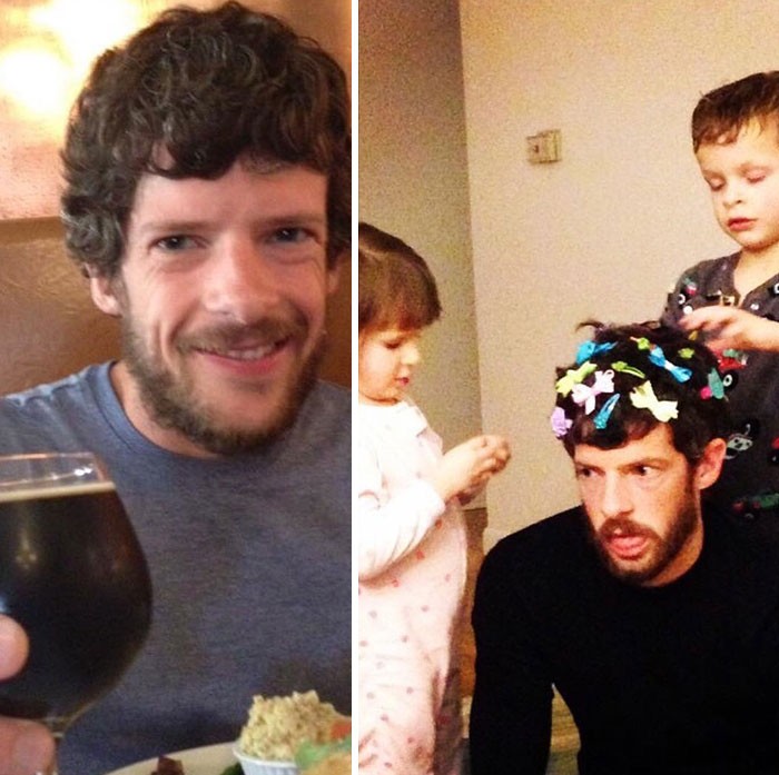 photos of parents before and after having kids