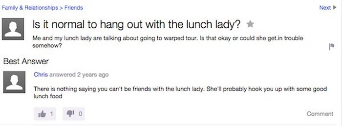 Funniest Yahoo answers questions
