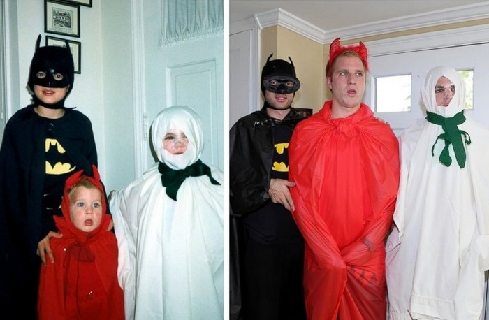 recreated family photos