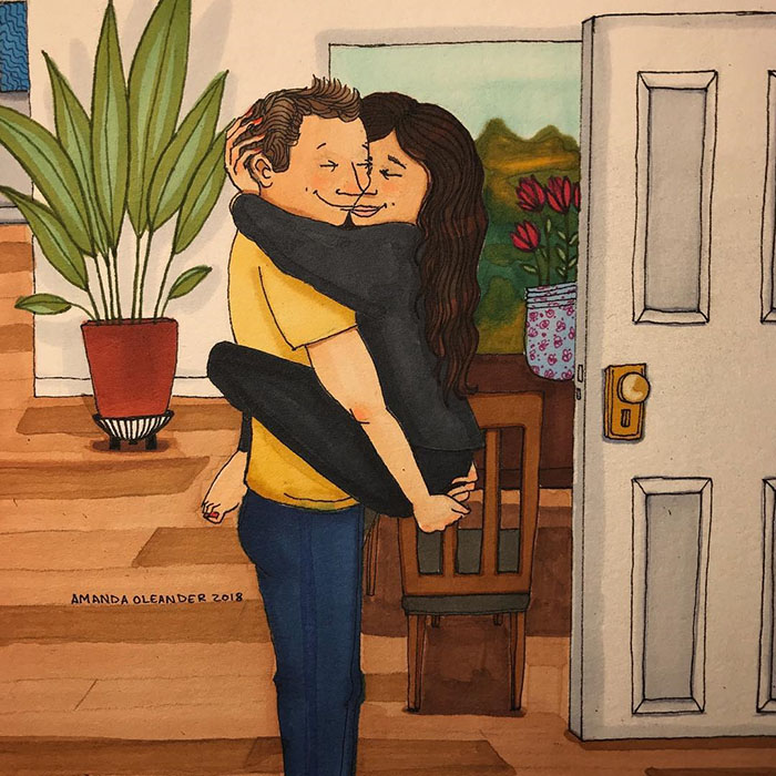 Relatable Relationship Illustrations by Amanda Oleander