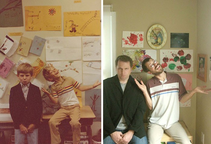 recreated family photos