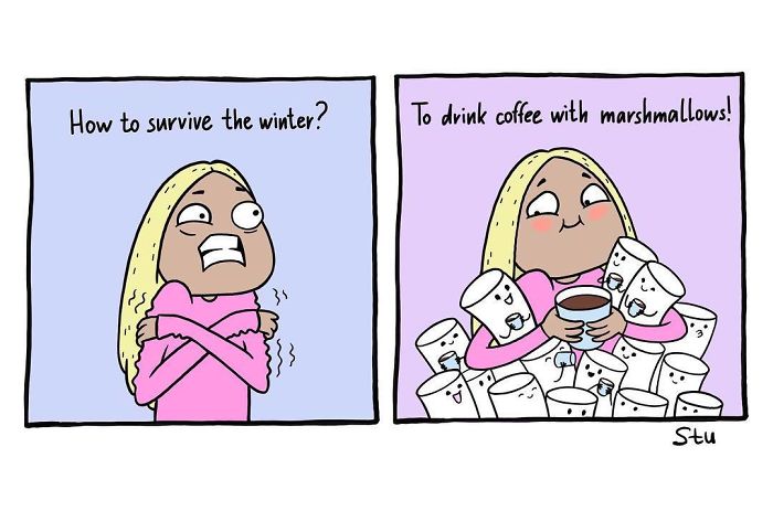 Funny comics by Russian artist Anastasia 'Stushona' Ivanova