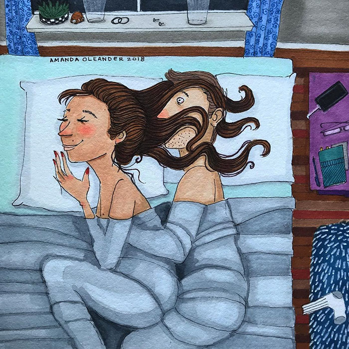 Relatable Relationship Illustrations by Amanda Oleander