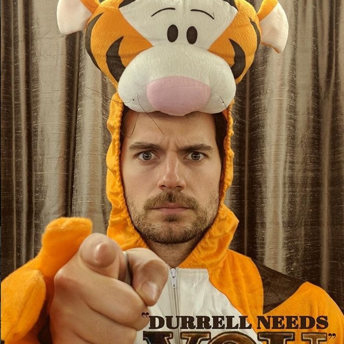 Henry Cavill in a costume