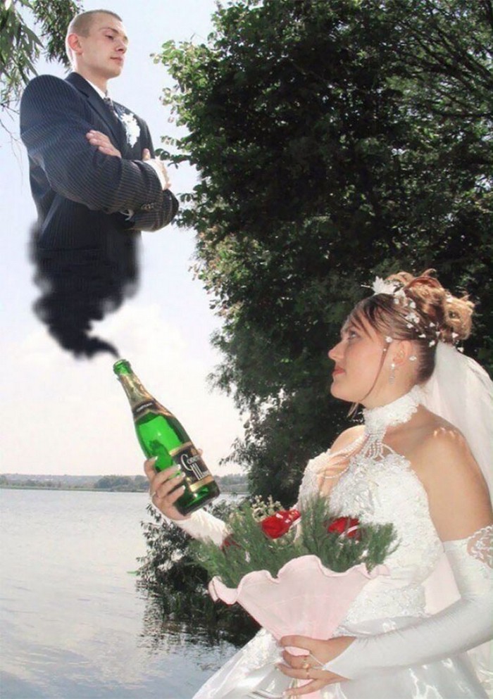 30 Funniest and Weirdest Russian Wedding Photos