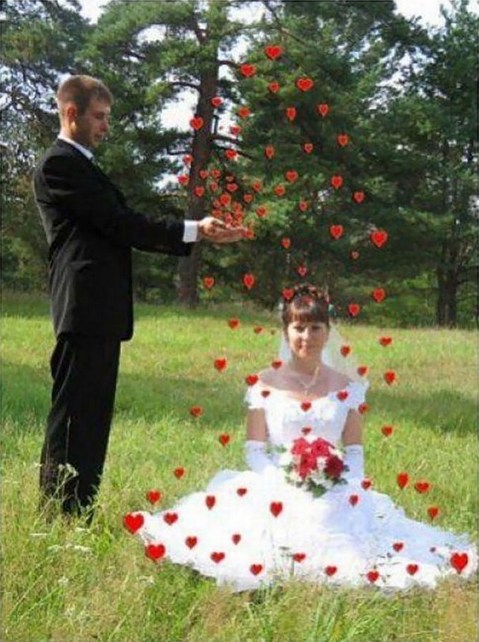 30 Funniest and Weirdest Russian Wedding Photos