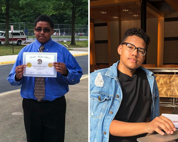 Photos of people in 2018 versus 2012