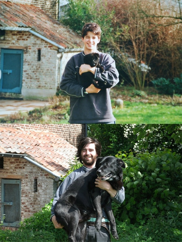 recreated family photos