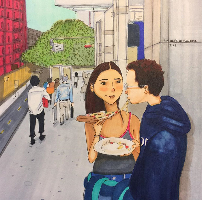 Relatable Relationship Illustrations by Amanda Oleander