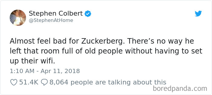 Memes of Mark Zuckerberg testifying before congress