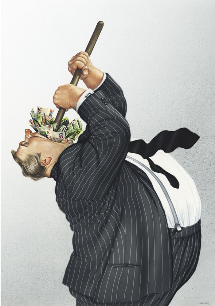 Gerhard Haderer satirical drawings