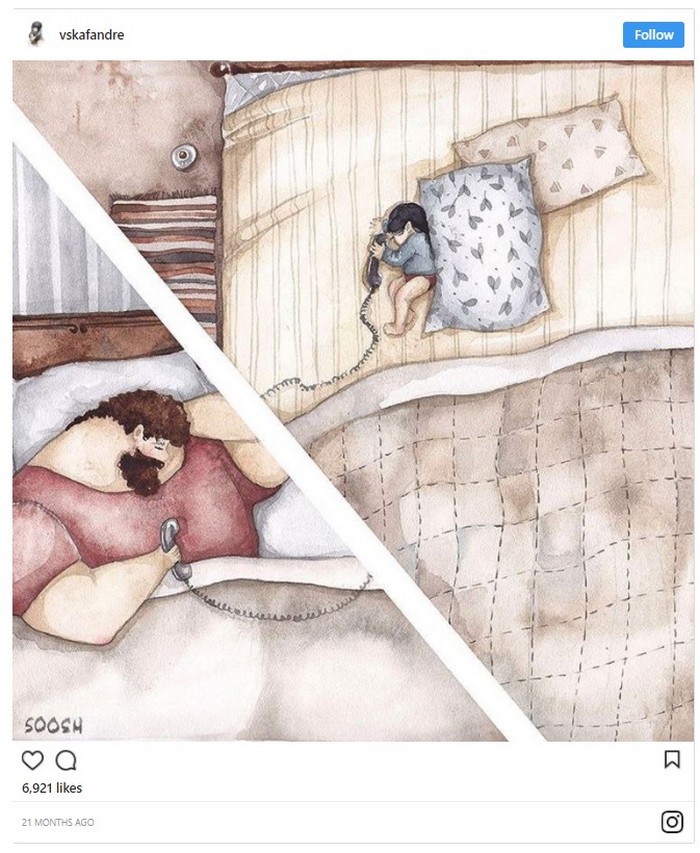 Father daughter illustrations by Soosh
