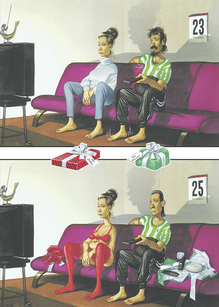 Gerhard Haderer satirical drawings
