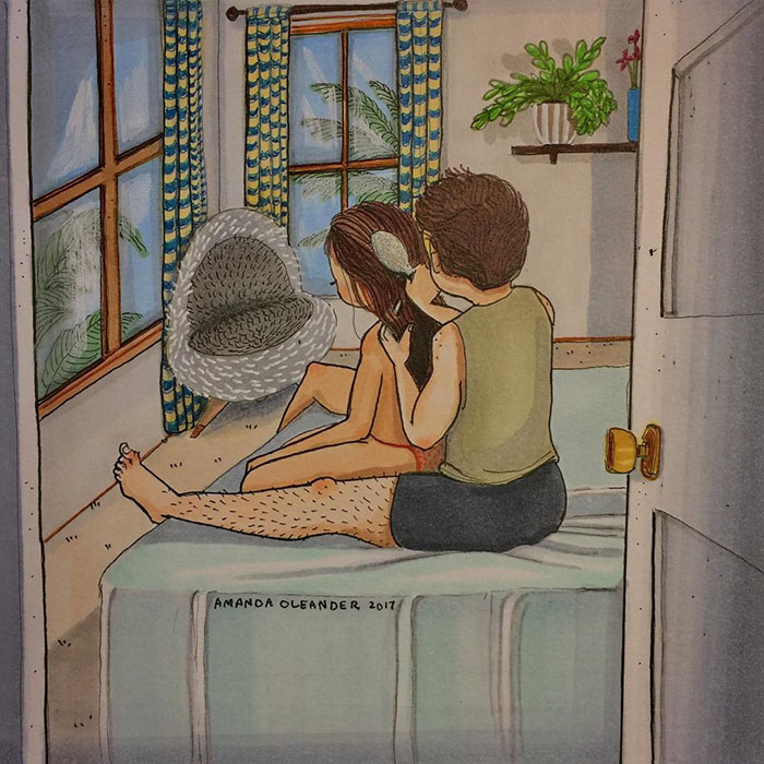 Relatable Relationship Illustrations by Amanda Oleander