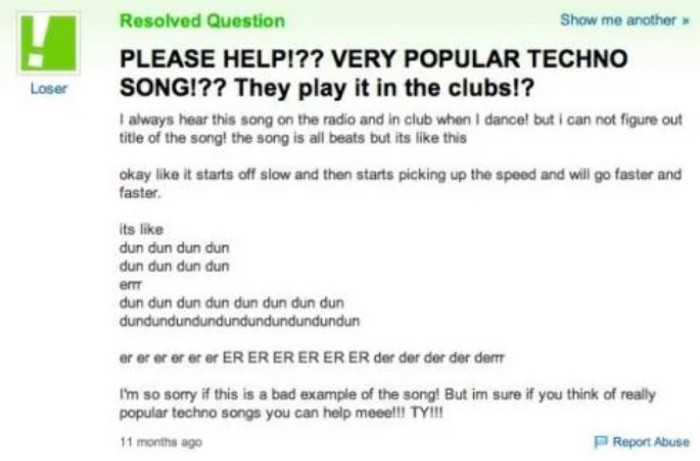 Funniest Yahoo answers questions