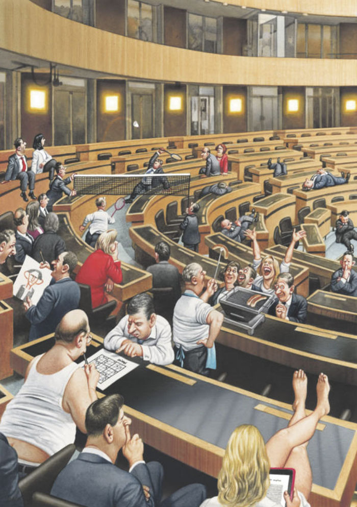 Gerhard Haderer satirical drawings