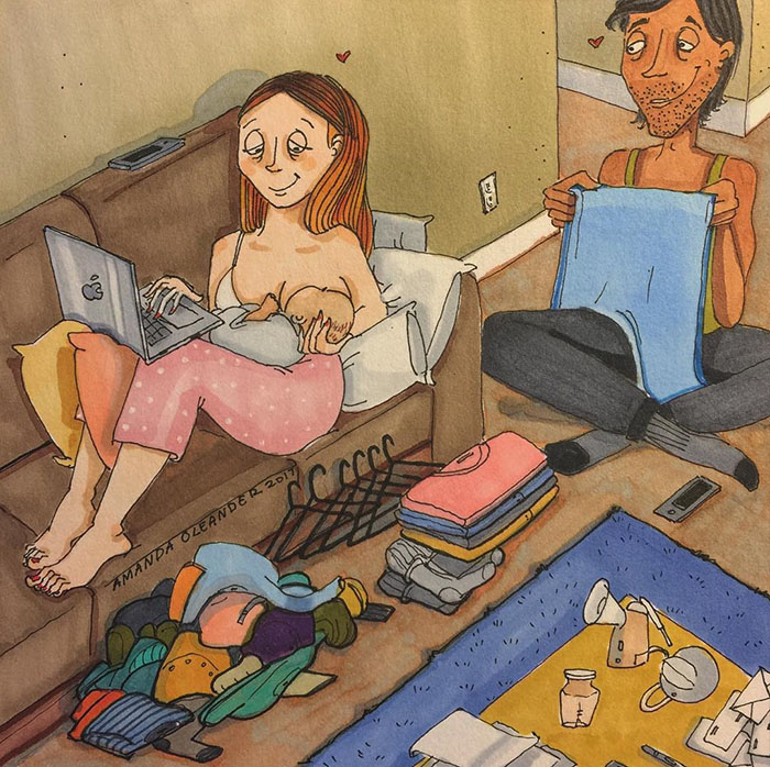 Relatable Relationship Illustrations by Amanda Oleander