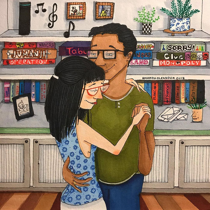 Relatable Relationship Illustrations by Amanda Oleander