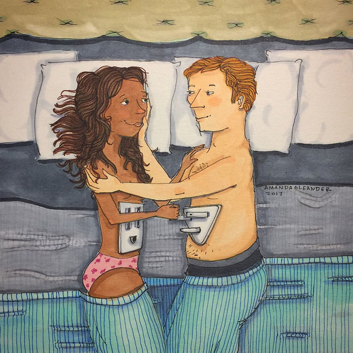 Relatable Relationship Illustrations by Amanda Oleander