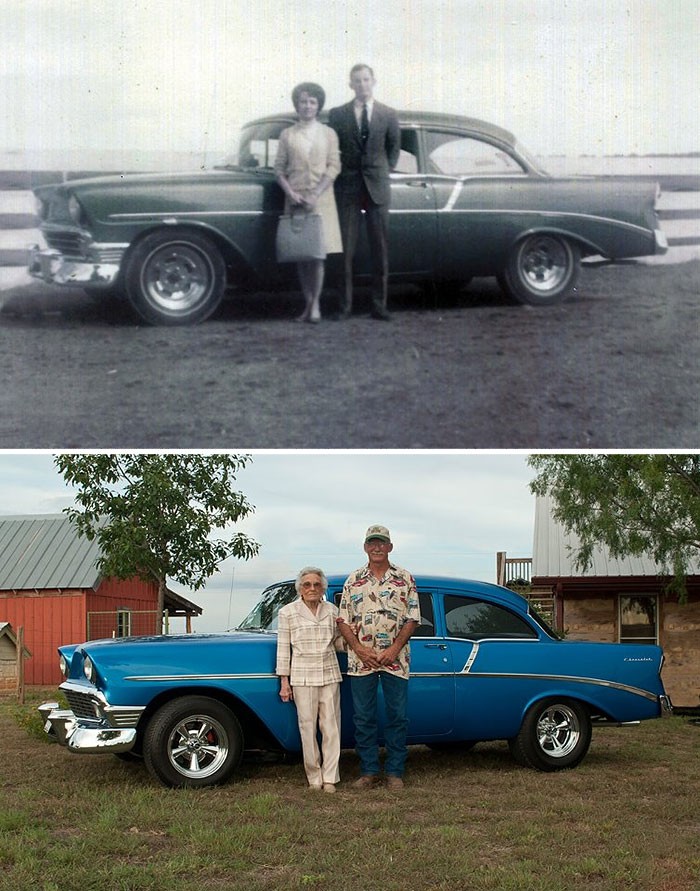 recreated family photos
