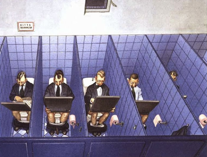 Gerhard Haderer satirical drawings