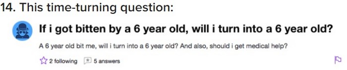 Funniest Yahoo answers questions