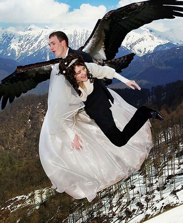 30 Funniest and Weirdest Russian Wedding Photos