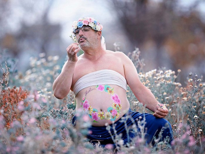beer belly maternity photos