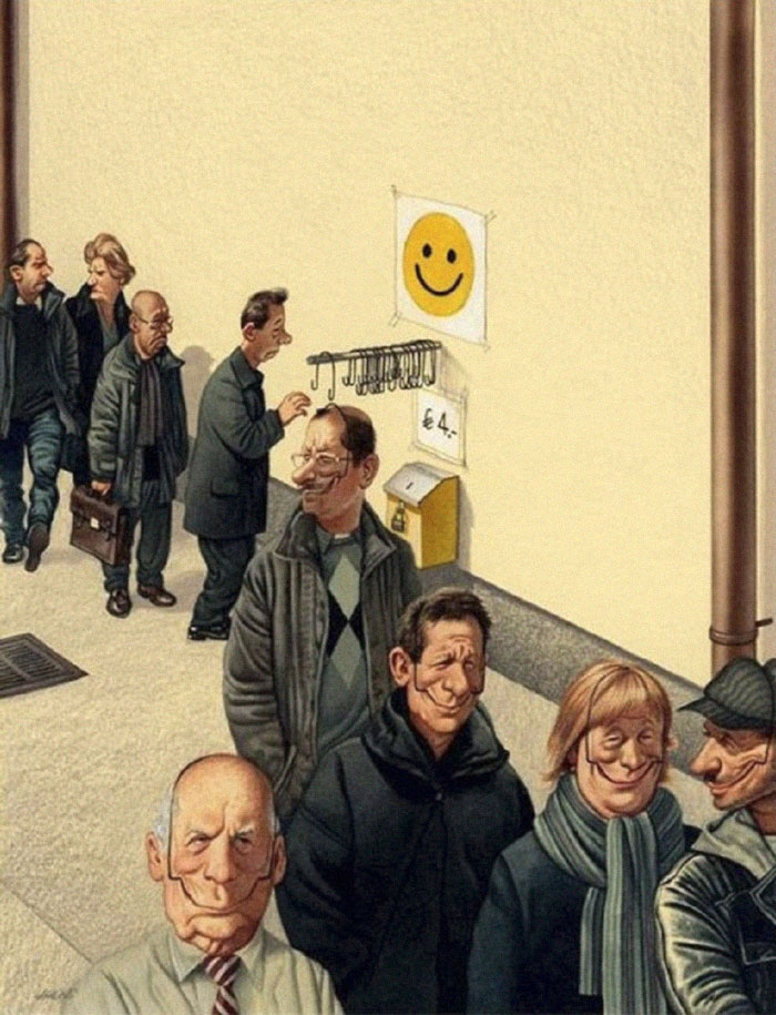 Gerhard Haderer satirical drawings