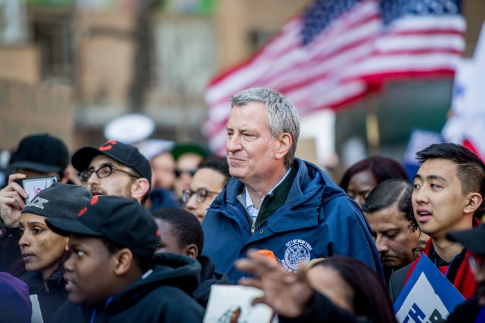 People marching in New York