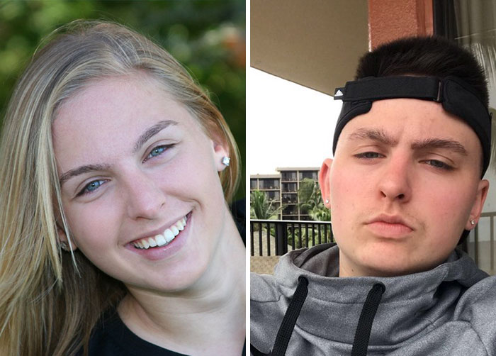 Photos of people in 2018 versus 2012
