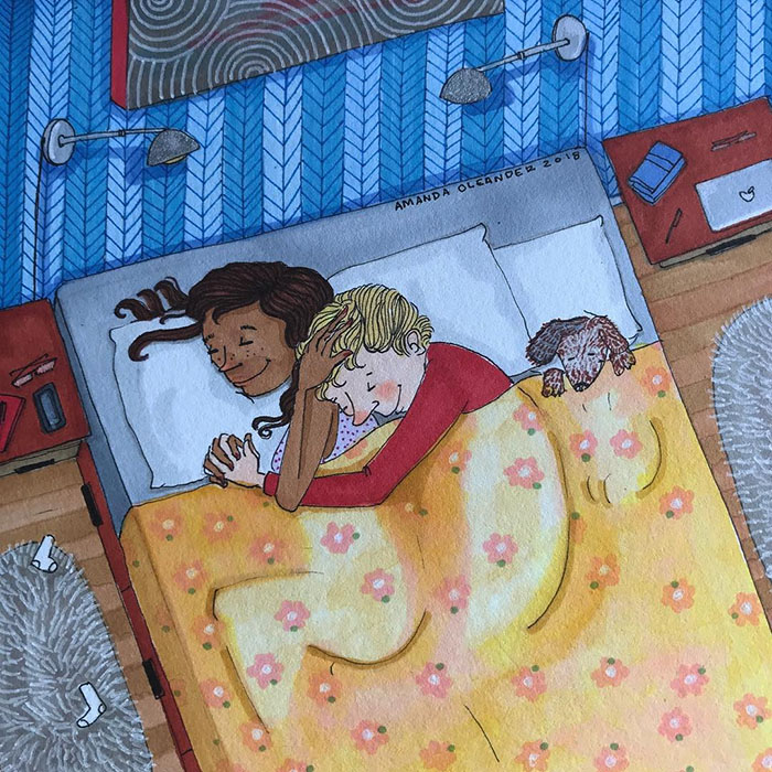 Relatable Relationship Illustrations by Amanda Oleander