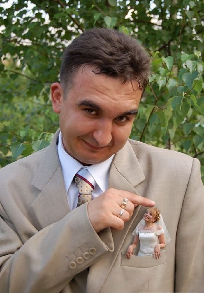 30 Funniest and Weirdest Russian Wedding Photos