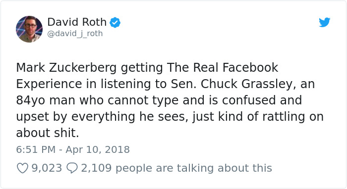 Memes of Mark Zuckerberg testifying before congress