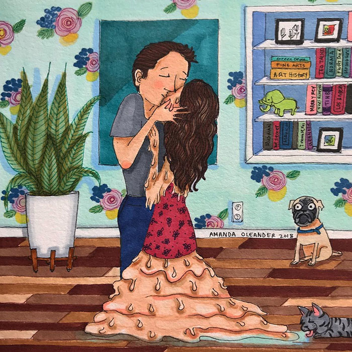 Relatable Relationship Illustrations by Amanda Oleander