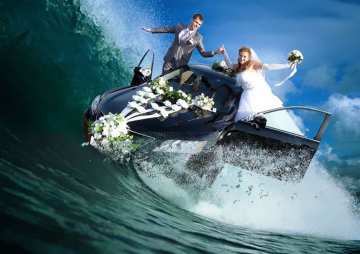 30 Funniest and Weirdest Russian Wedding Photos