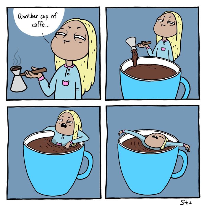 Funny comics by Russian artist Anastasia 'Stushona' Ivanova