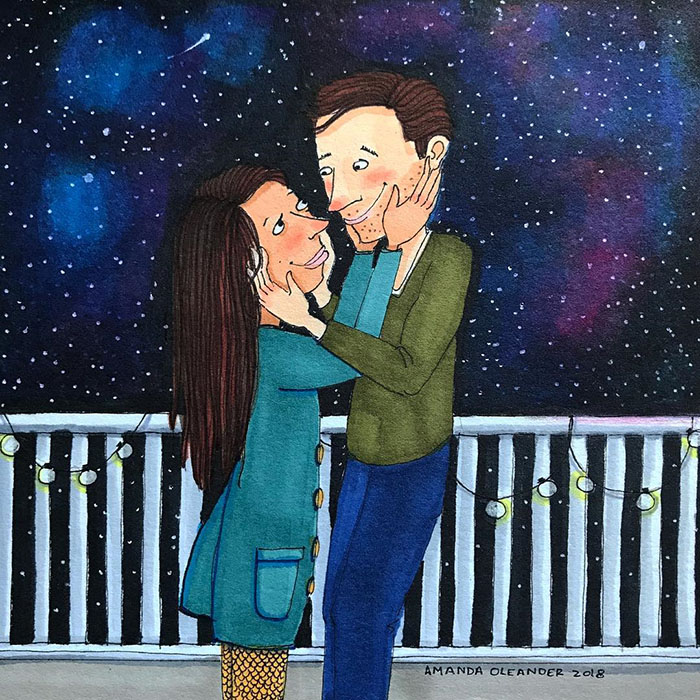 Relatable Relationship Illustrations by Amanda Oleander