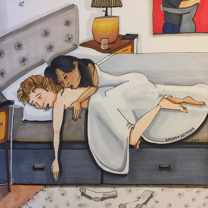 Relatable Relationship Illustrations by Amanda Oleander